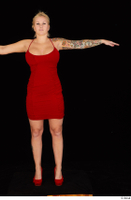  Jarushka Ross dressed red dress red high heels standing t poses whole body 0001.jpg